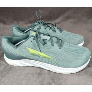 Altra Rivera Running Sneakers Men Size 13 Green Low Top Lace Up Comfort Shoes